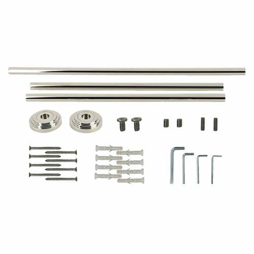 Kingston Brass VPB33226H Edwardian Console Sink Leg Wall Support - Polished Nickel