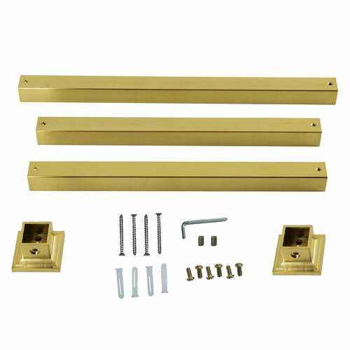 Kingston Brass VPB3322SQ7H Fauceture Brushed Brass Console Sink Leg Wall Support