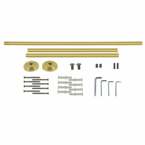 Kingston Brass VPB33287H Edwardian Brushed Brass Console Sink Leg Wall Support
