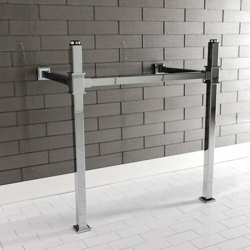 Kingston Brass VPB3328SQ1 Polished Chrome Stainless Steel Console Sink Legs