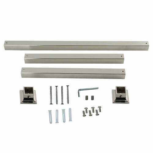 Kingston Brass VPB3328SQ6H Fauceture Polished Nickel Console Sink Legs Wall Support