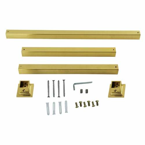 Kingston Brass VPB3328SQ7H Fauceture Brushed Brass Console Sink Legs Wall Support