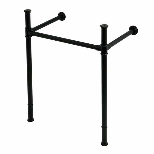 Kingston Brass VPB36250 Matte Black Stainless Steel Console Sink Legs
