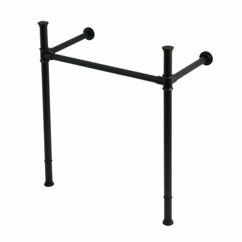 Kingston Brass VPB36280 Matte Black Stainless Steel Console Sink Legs