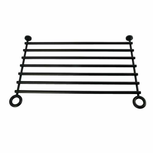 Kingston Brass VPBSB25160 Fauceture Matte Black Console Leg Storage Shelf for VPB3308x Series