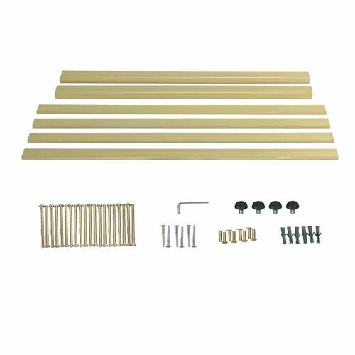 Kingston Brass VSP3722H7 VSP3722H7 Brushed Brass Console Sink Base Bar Shelf