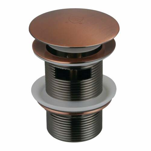 Kingston Brass VTDESHOEAC Trimscape Antique Copper Toe-Touch Tub Drain with Overflow