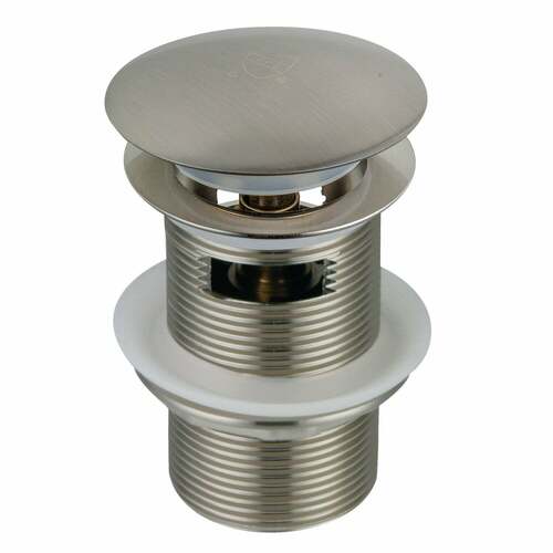 Kingston Brass VTDESHOEBN Trimscape Brushed Nickel Toe-Touch Tub Drain with Overflow