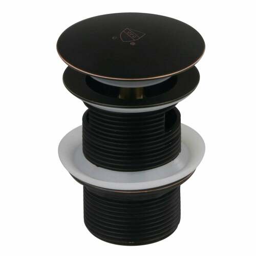 Kingston Brass VTDESHOENB Trimscape Naples Bronze Toe-Touch Tub Drain with Overflow