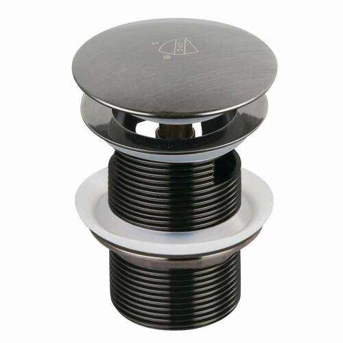 Kingston Brass VTDESHOEVN Trimscape Black Stainless Toe-Touch Tub Drain with Overflow