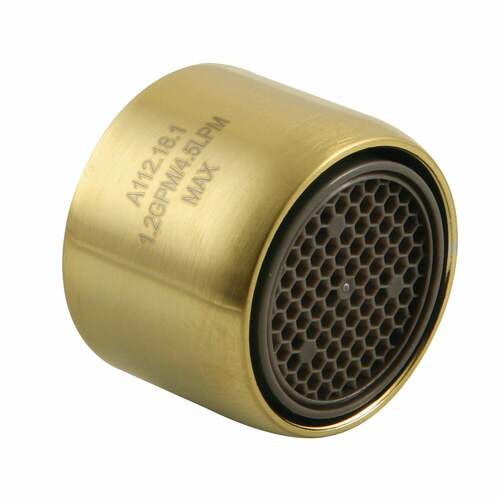 Kingston Brass Z12KSSA144BB Cal Green 1.2 GPM Female Aerator in Brushed Brass