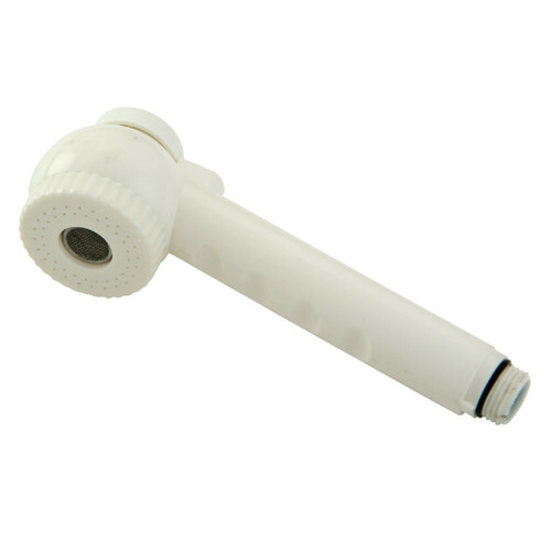 Kingston Brass KH7070 Hard Button Pull-Out Kitchen Faucet Sprayer - White