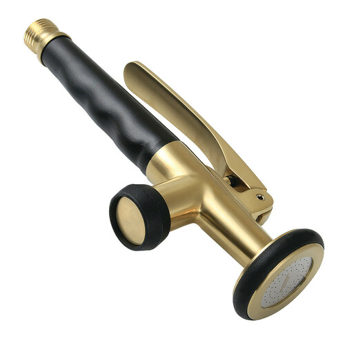 Kingston Brass KH8507 Gourmet Scape Brushed Brass Pre-Rinse Kitchen Faucet Pull Down Sprayer