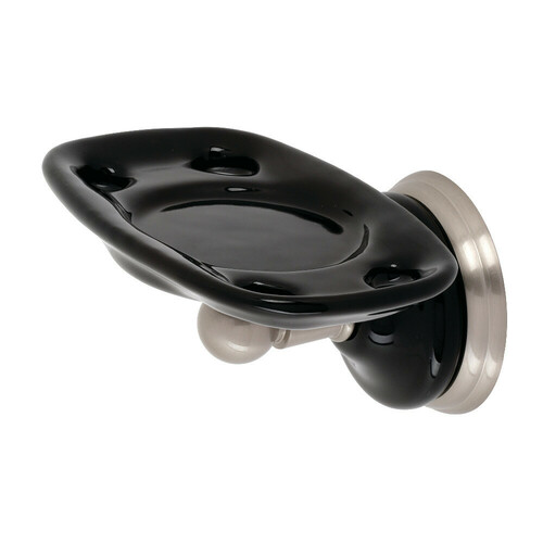 Kingston Brass BA9116BN Water Onyx Brushed Nickel Toothbrush and Tumbler Holder