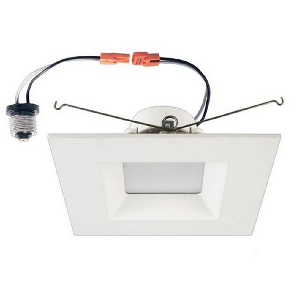 Morris Products LED Square Recessed Lighting Retrofit Kit ? for Recessed Downlighting, Alternative to Incandescent Lights ? Energy Efficient, Dimmable ? Square Bezel, 3000K, 15 Watts, 6?