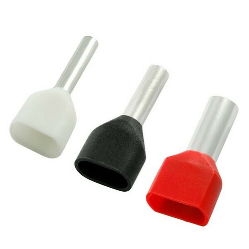 Morris 12780 Nylon Twin Insulated Ferrules for Din Rail Terminal Block Applications