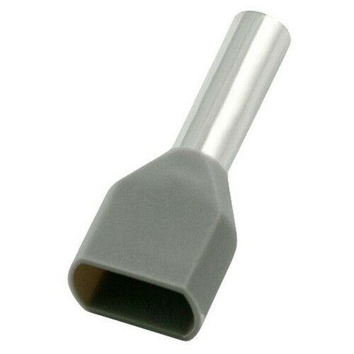 Morris 12782 Nylon Twin Insulated Ferrules for Din Rail Terminal Block Applications