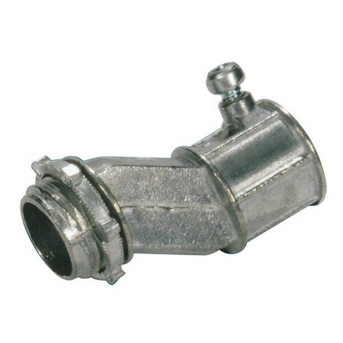 Morris 15010 EMT to Box Offset Set Screw Connector for Metal Box/Enclosure