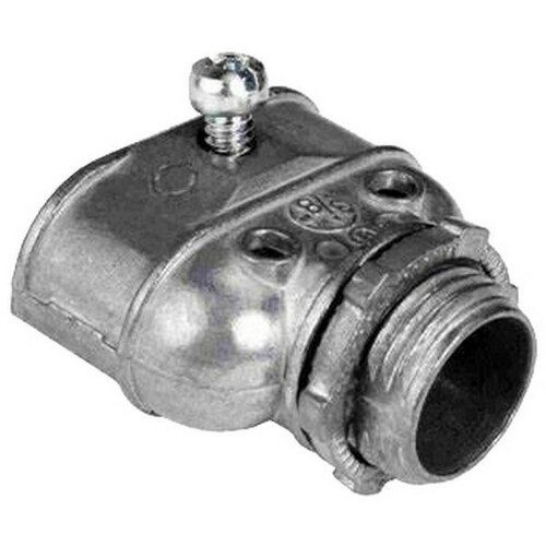 Morris 15065 Flexible Metallic Conduit Connector for Steel Box or Metal Enclosure