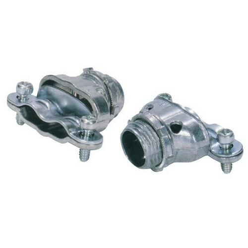 Morris 15066 Flexible Metallic Conduit Connector for Steel Boxes and Metal Enclosures