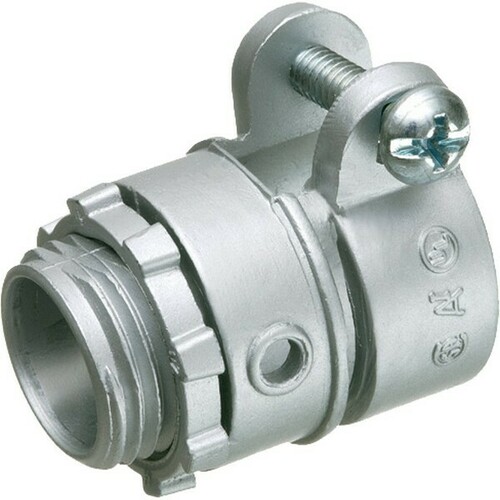Morris 15111 Flexible Metal Conduit Locknut Termination for Steel/Aluminum MC Enclosure