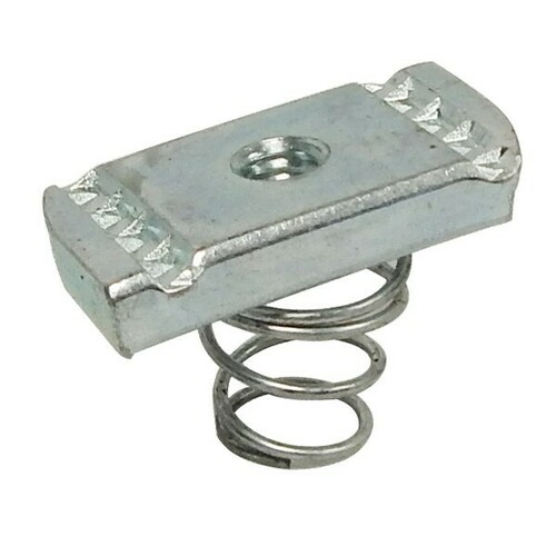 Morris 17412 Zinc Plated Channel Nut with Short Spring