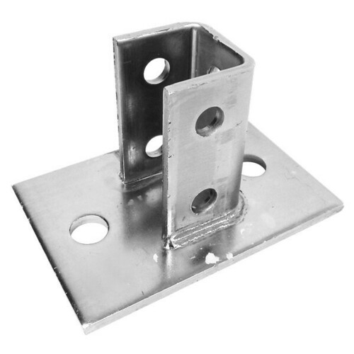 Morris 17450 Zinc-Plated Durable Fence Post Base