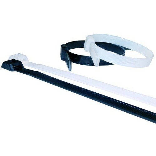 Morris 20381 In-Line Cable Ties for Secure, Low-Profile Cable Bundling