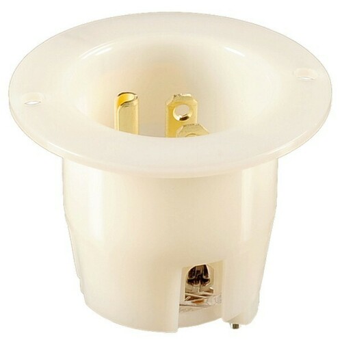 Morris 20413 Flanged Recessed Straight Blade Plug Receptacles