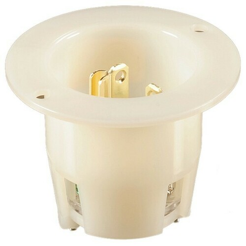 Morris 20416 Flanged Recessed Sraight Blade Plugs Receptacles