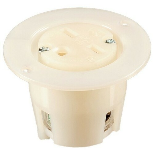 Morris 20421 Flanged Recessed Sraight Blade Plugs Receptacles