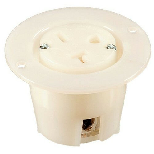 Morris 20425 Flanged Recessed Sraight Blade Plugs Receptacles