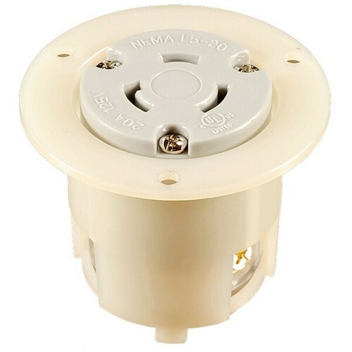 Morris 20433 Twist Lock Plugs Receptacles for Generators and Power Applications