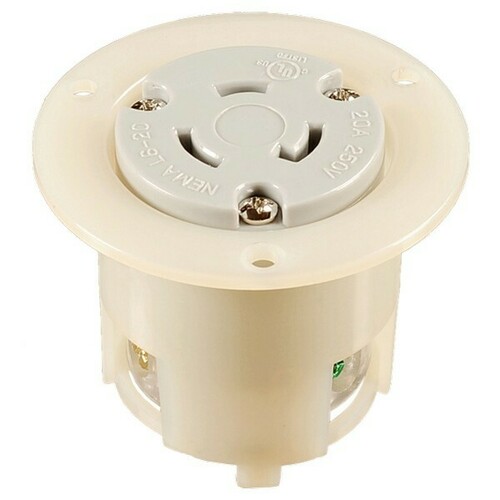 Morris 20440 Twist Lock Plugs Receptacles for Generators and Power Applications