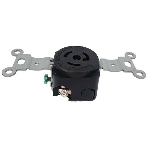 Morris 20446 Twist Lock Wall Mount Receptacles for Equipment Power Applications