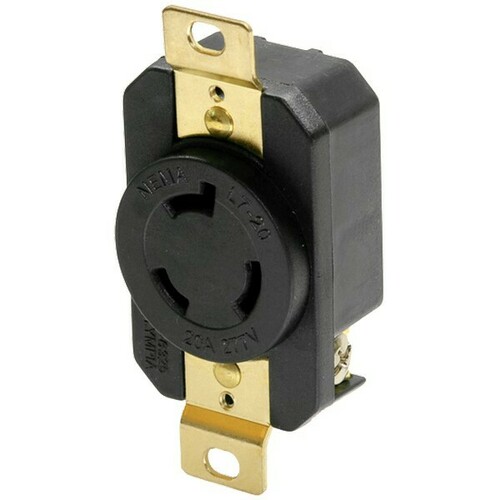 Morris 20449 Twist Lock Wall Mount Receptacles for Equipment Power Applications