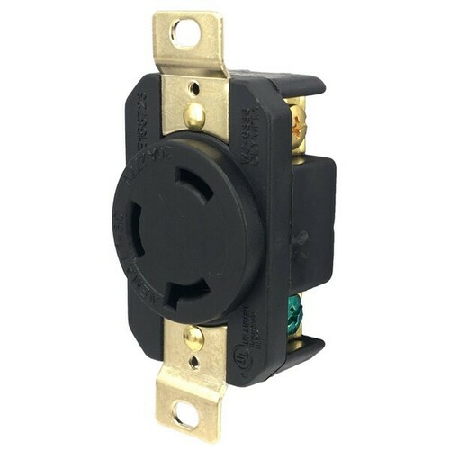 Morris 20452 Twist Lock Wall Mount Receptacles for Equipment Power Applications