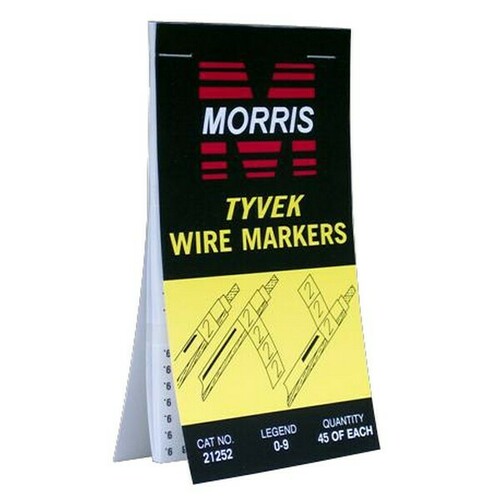 Morris 21238 Easy Disposable Wire Marker Booklet for Wiring Organization