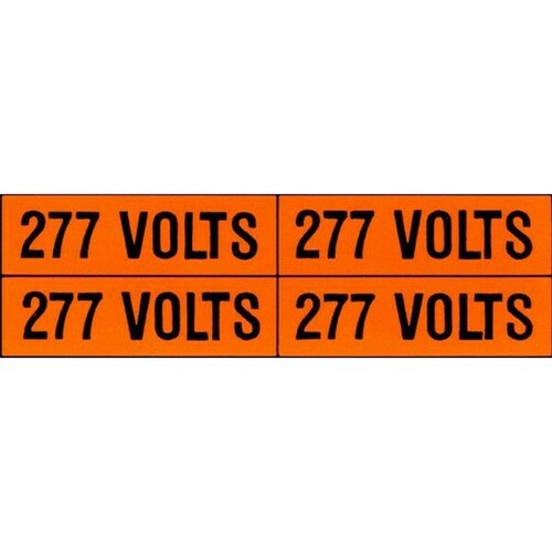 Morris 21332 High-Vis Voltage Markers - Clear and Easy to Read