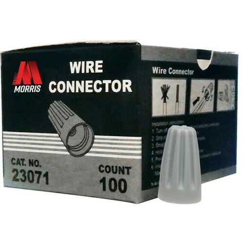 Morris 23071 Color-Coded Screw-On Wire Connectors for Quick Connections