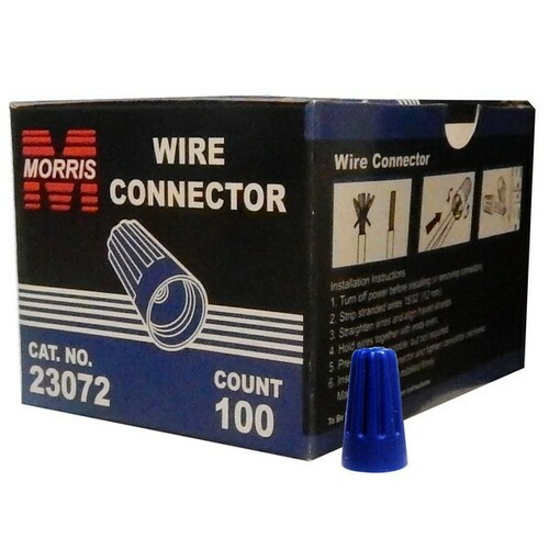 Morris 23072 Color-Coded Screw-On Wire Connectors for Quick Connections
