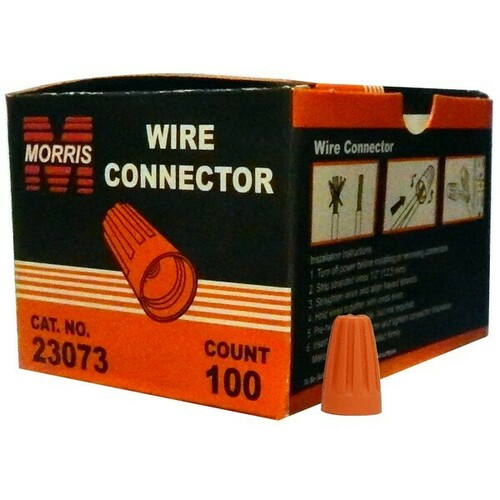Morris 23073 Color-Coded Screw-On Wire Connectors for Quick Connections