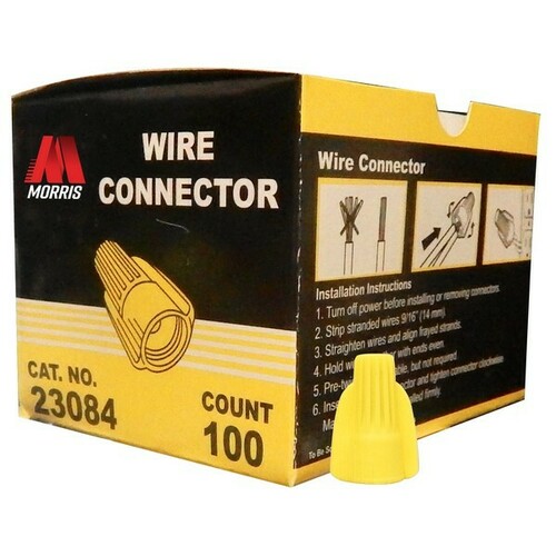 Morris 23084 Winged Twist Connectors for Easy Electrical Wiring Connections