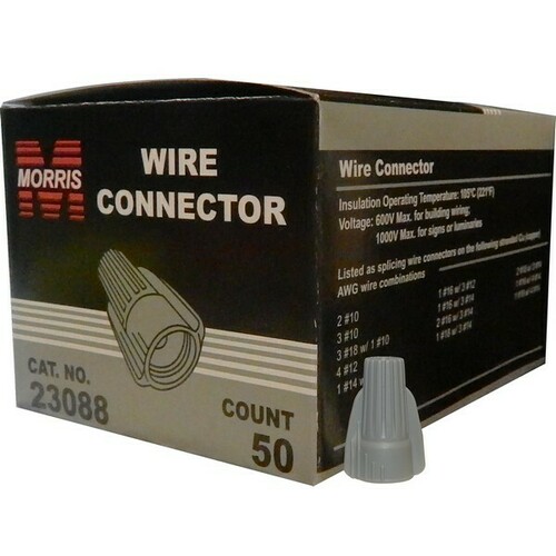 Morris 23088 Winged Twist Connectors for Easy Electrical Wiring Connections