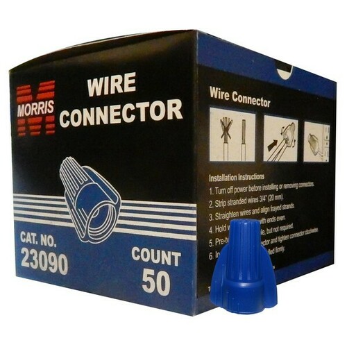 Morris 23090 Winged Twist Connectors for Easy Electrical Wiring Connections