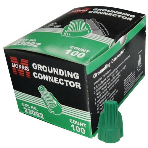 Morris 23092 Color Coded Winged Ground Connectors for Non-Metallic Cable