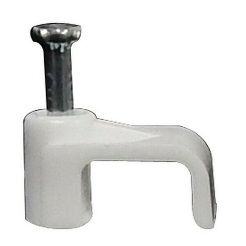 Morris 35014 Weather-Resistant Round Plastic Cable Clips for Insulation Protection