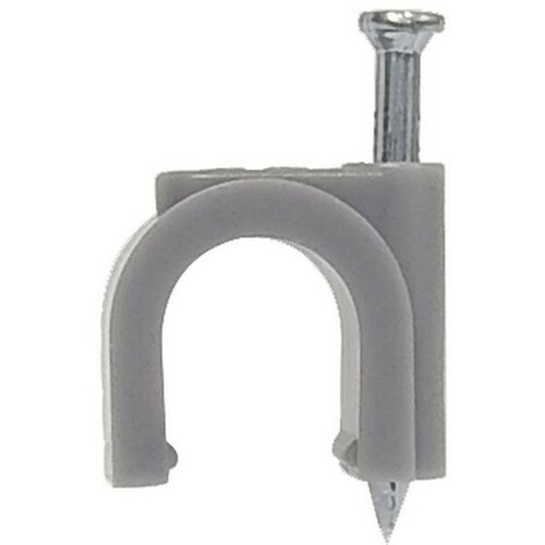 Morris 35010 Weather-Resistant Round Plastic Cable Clips for Insulation Protection