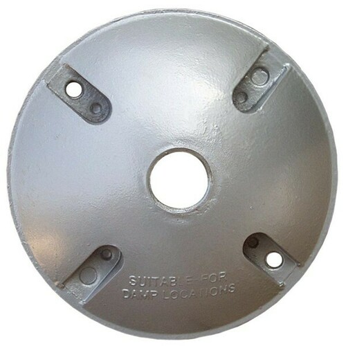 Morris 36810 Weatherproof One Hole Aluminum Cover, Powder Coated