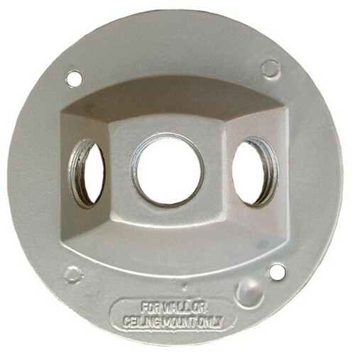 Morris 36840 Three Hole Powder Coated Cover with Closure Plugs